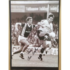Signed picture of Brian McClair the Manchester United footballer.